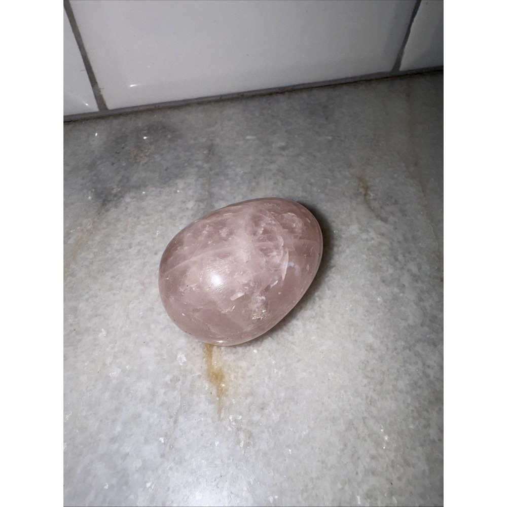 92gm Natural Rose Quartz Stone Egg‎   OLA000
